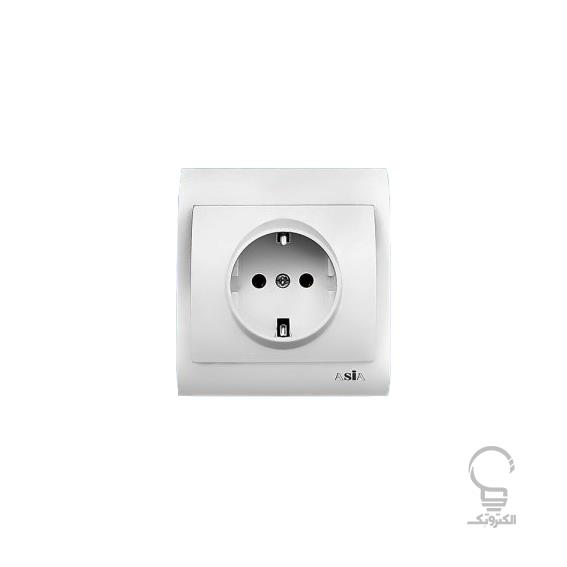 پریز برق ارت دار مدل آمیتیس آسیا